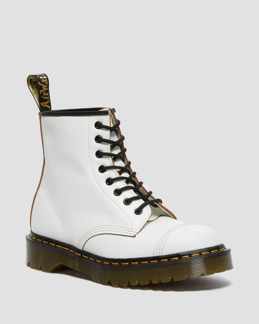 Dr Martens 1460 Bex Made in England Burunlu Cap Dantel Up Erkek Bilek Boy Bot Beyaz Türkiye | 01675-OZYV