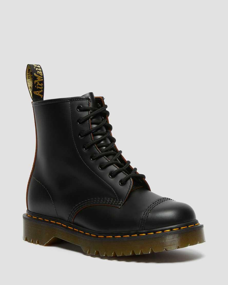 Dr Martens 1460 Bex Made in England Burunlu Cap Dantel Up Erkek Kalın Taban Bot Siyah Türkiye | 18506-UYPR