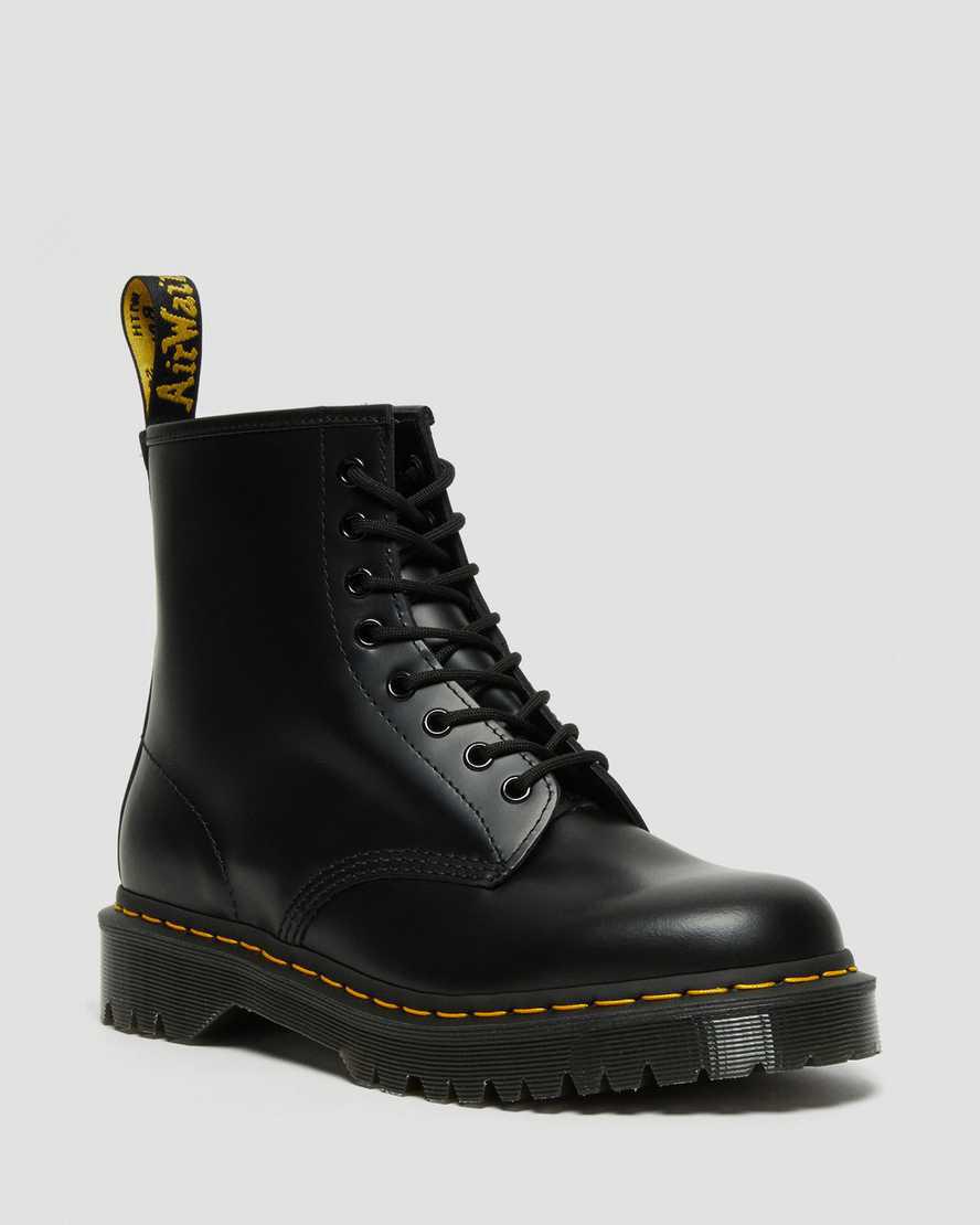 Dr Martens 1460 Bex Smooth Deri Erkek Kalın Taban Bot Siyah Türkiye | 41906-HWYP