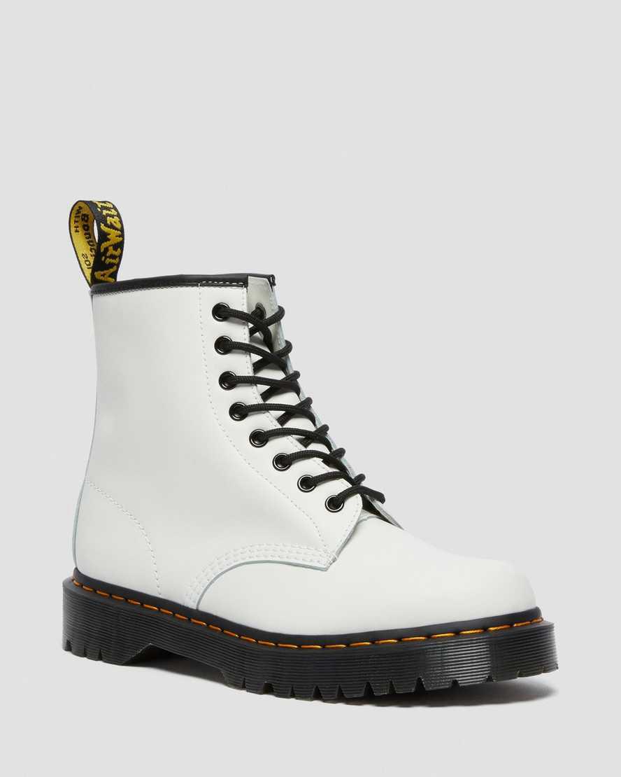 Dr Martens 1460 Bex Smooth Deri Erkek Kalın Taban Bot Beyaz Türkiye | 70582-QNYU