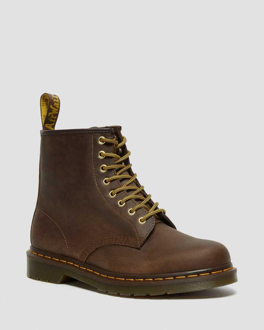 Dr Martens 1460 Crazy Horse Deri Dantel Up Kadın Bilek Boy Bot Kahverengi Türkiye | 18923-GYAD