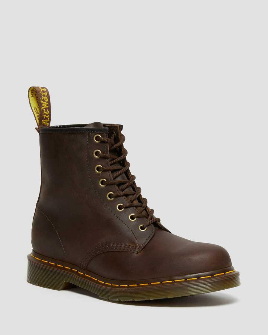 Dr Martens 1460 Crazy Horse Deri Dantel Up Kadın Bilek Boy Bot Kahverengi Türkiye | 40197-VXCE