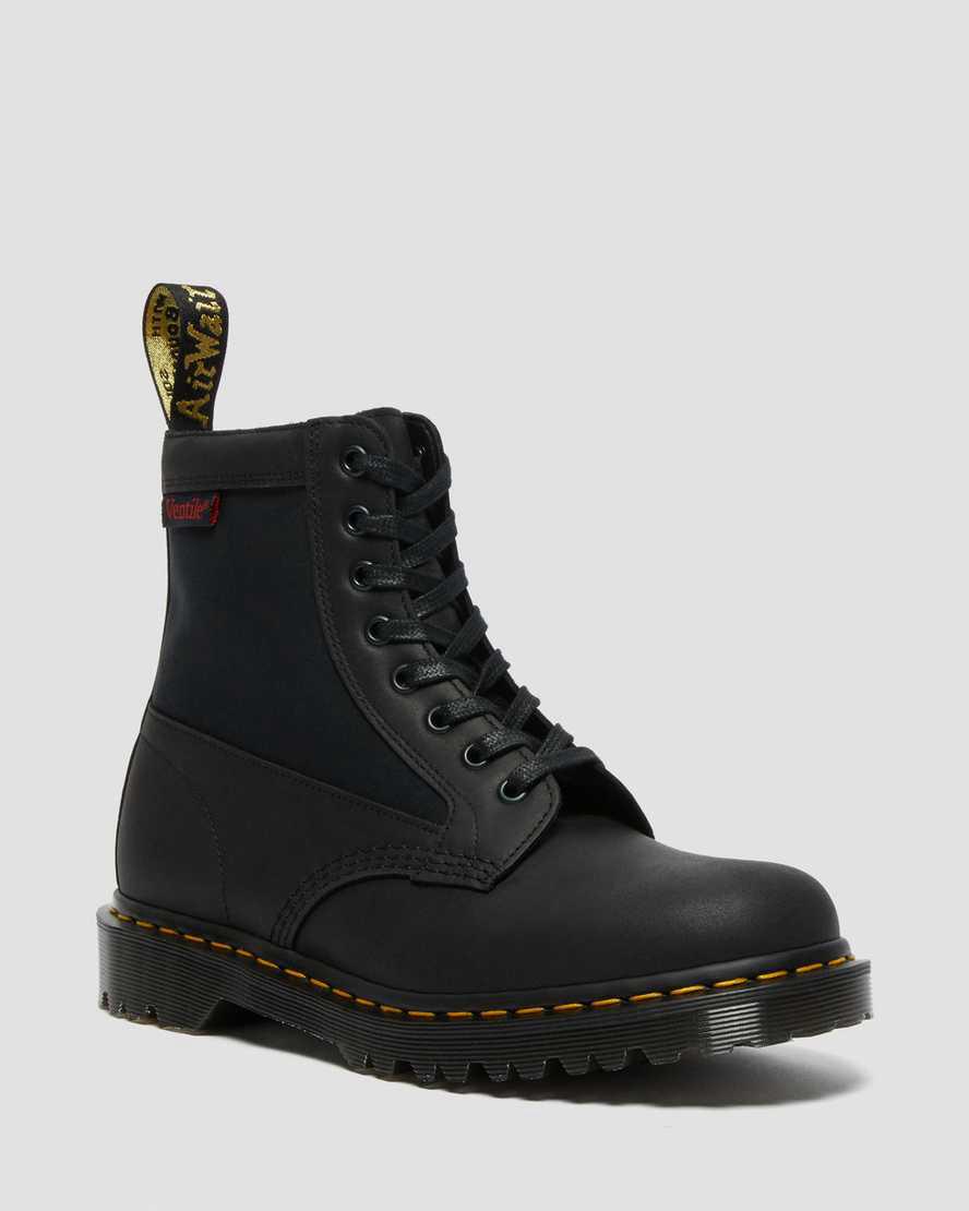 Dr Martens 1460 Panel Made in England Deri Dantel Up Erkek Bilek Boy Bot Siyah Türkiye | 24760-QWLJ