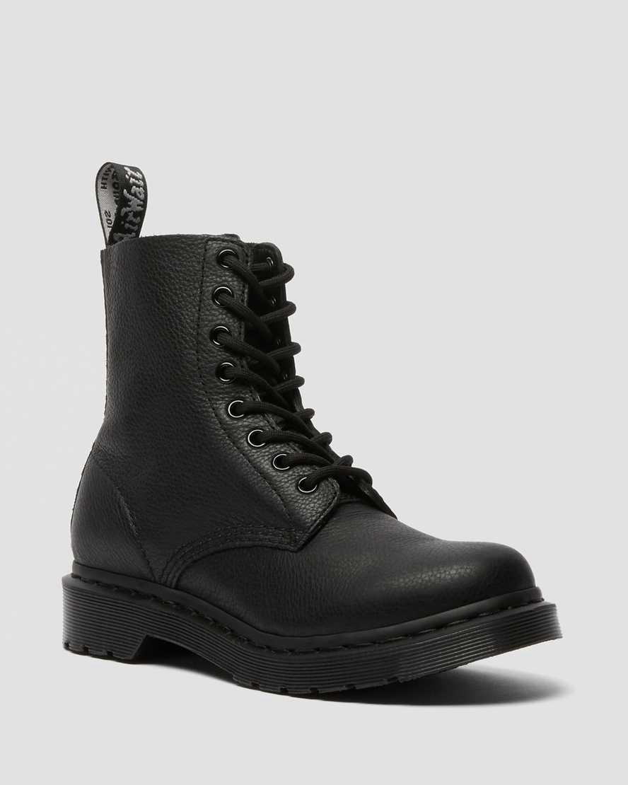 Dr Martens 1460 Pascal Mono Dantel Up Kadın Bilek Boy Bot Siyah Türkiye | 08649-HUGZ