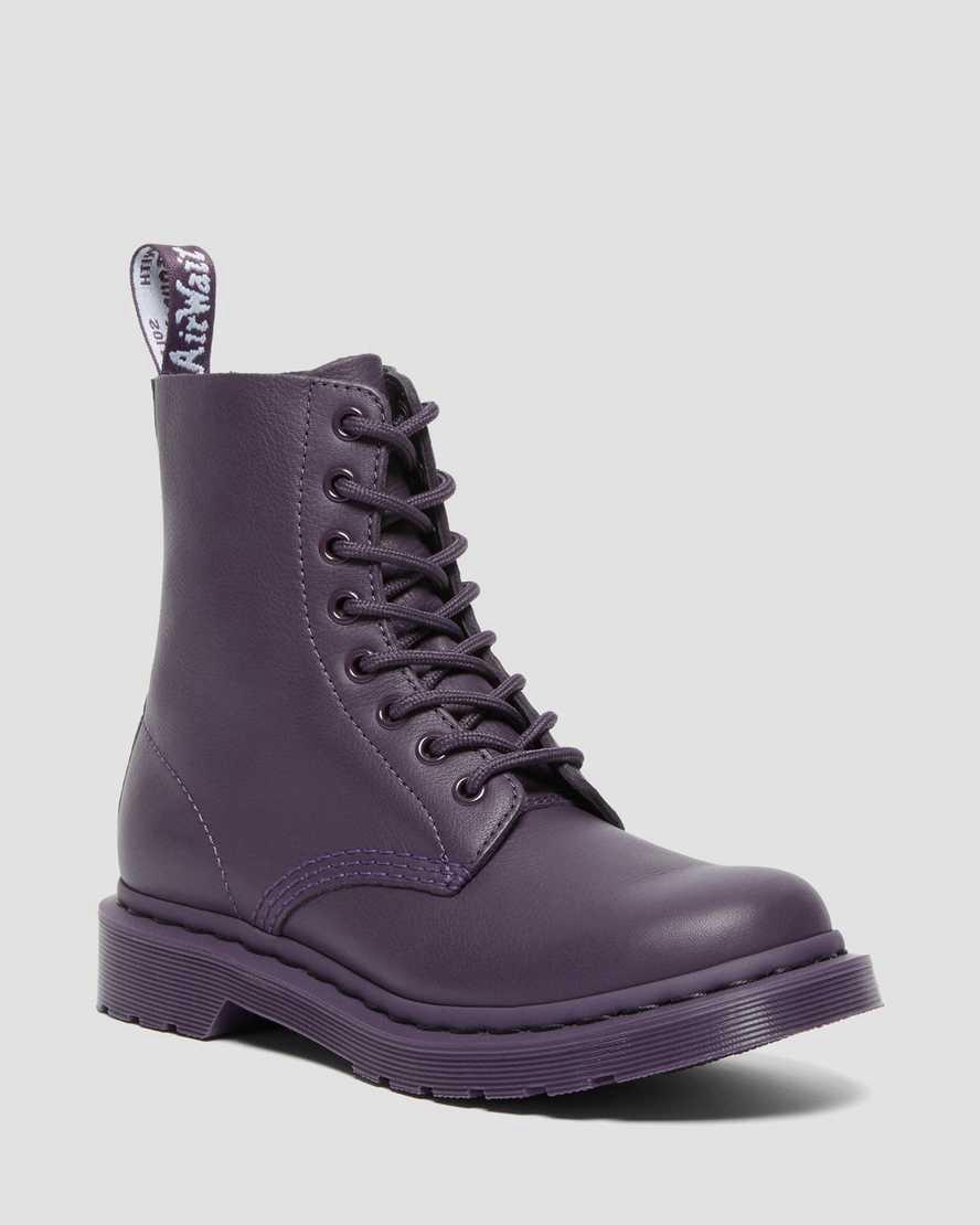 Dr Martens 1460 Pascal Mono Dantel Up Kadın Bilek Boy Bot Blackcurrant Türkiye | 46517-UERG