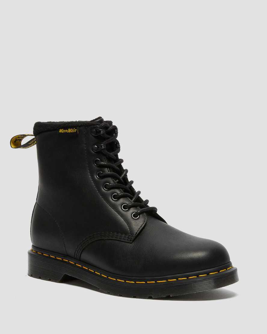 Dr Martens 1460 Pascal Warmwair Deri Dantel Up Kadın Bilek Boy Bot Siyah Türkiye | 19653-OQTR