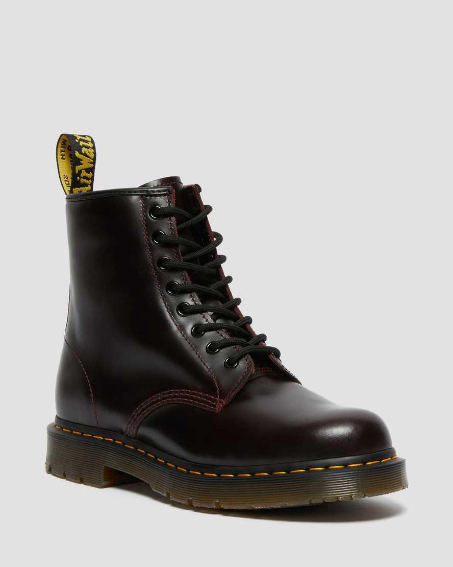 Dr Martens 1460 Slip Resistant Atlas Deri Dantel Up Erkek Bilek Boy Bot Bordo Türkiye | 12365-VBMZ