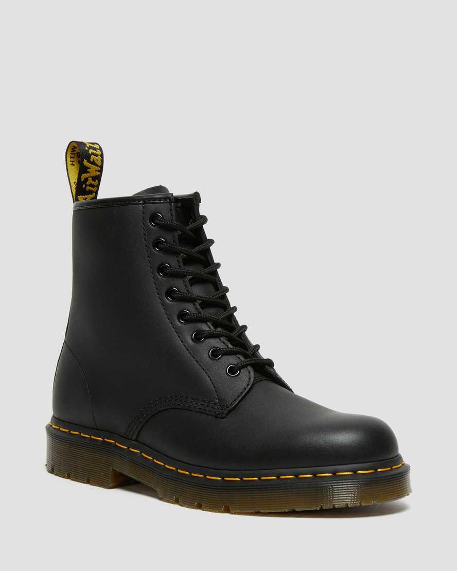 Dr Martens 1460 Slip Resistant Deri Dantel Up Erkek Bilek Boy Bot Siyah Türkiye | 50749-KZQN