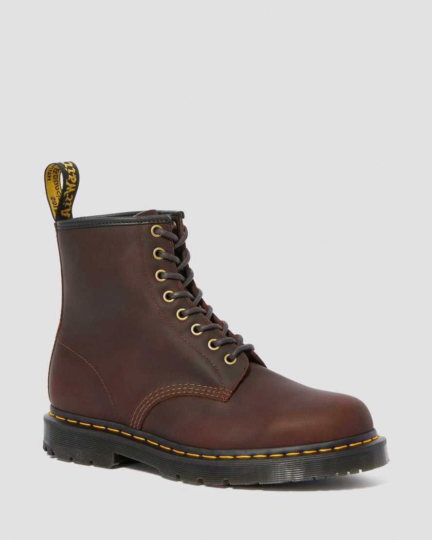 Dr Martens 1460 Wintergrip Dantel Up Erkek Bilek Boy Bot Kahverengi Türkiye | 07321-XJYO