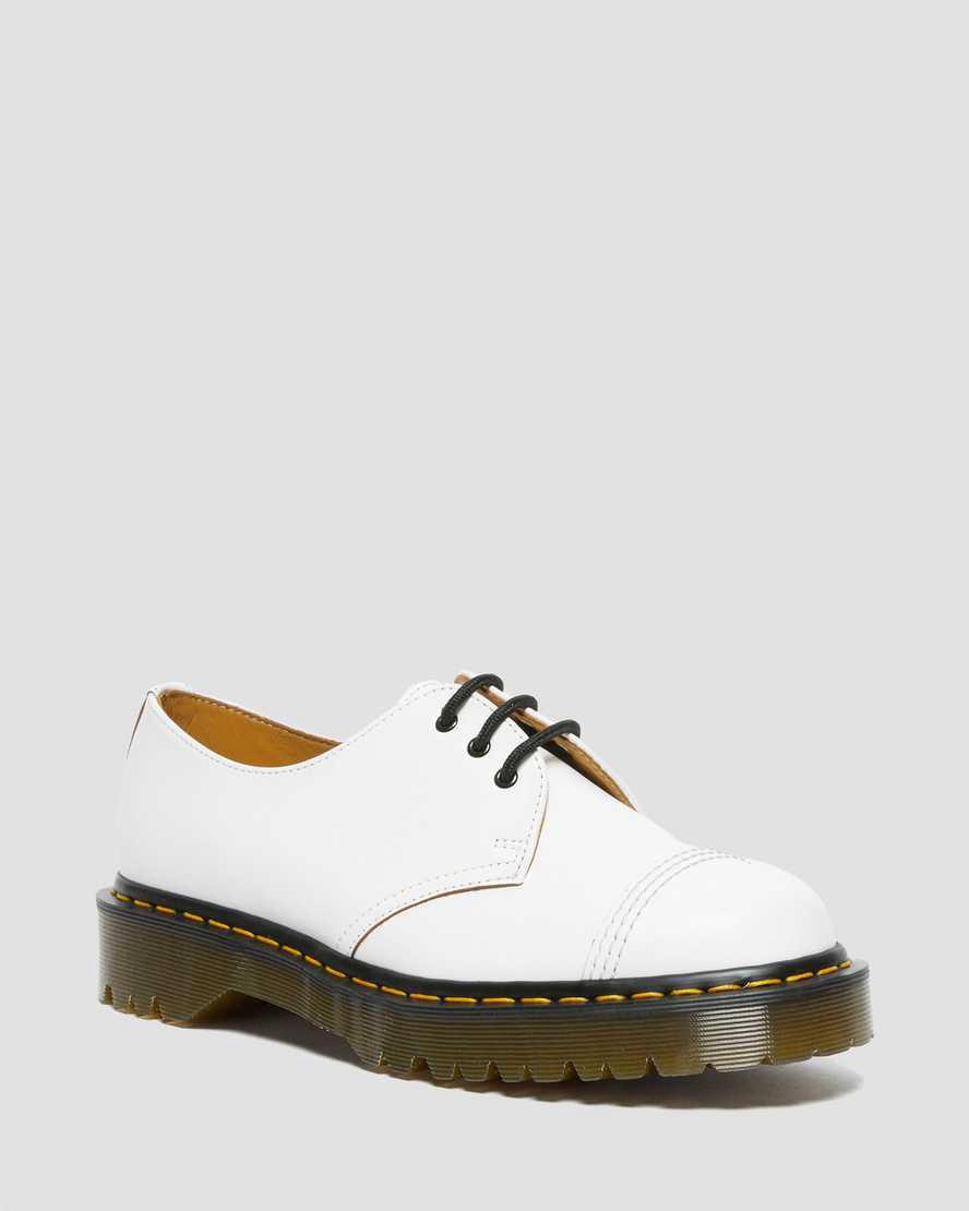 Dr Martens 1461 Bex Made in England Burunlu Cap Kadın Oxford Ayakkabı Beyaz Türkiye | 57426-ZGLC