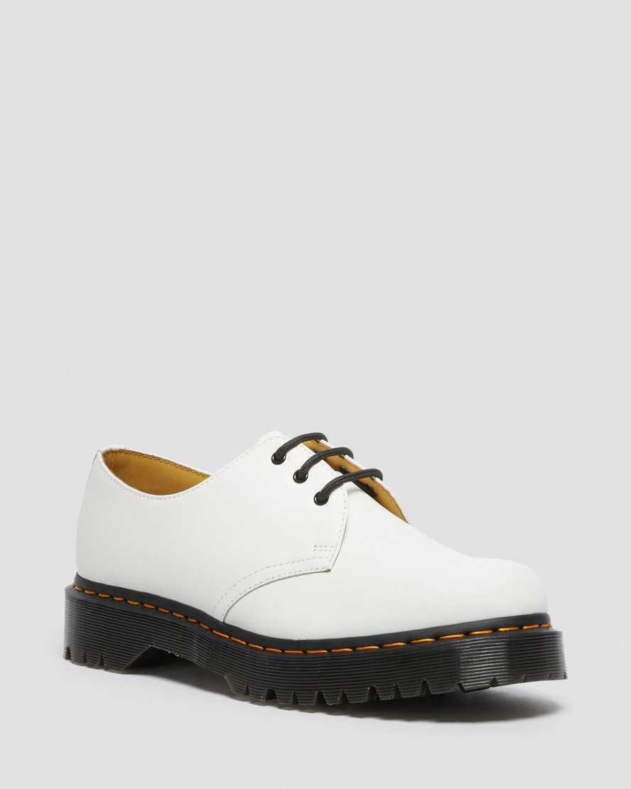 Dr Martens 1461 Bex Smooth Deri Erkek Oxford Ayakkabı Beyaz Türkiye | 74293-SRCY