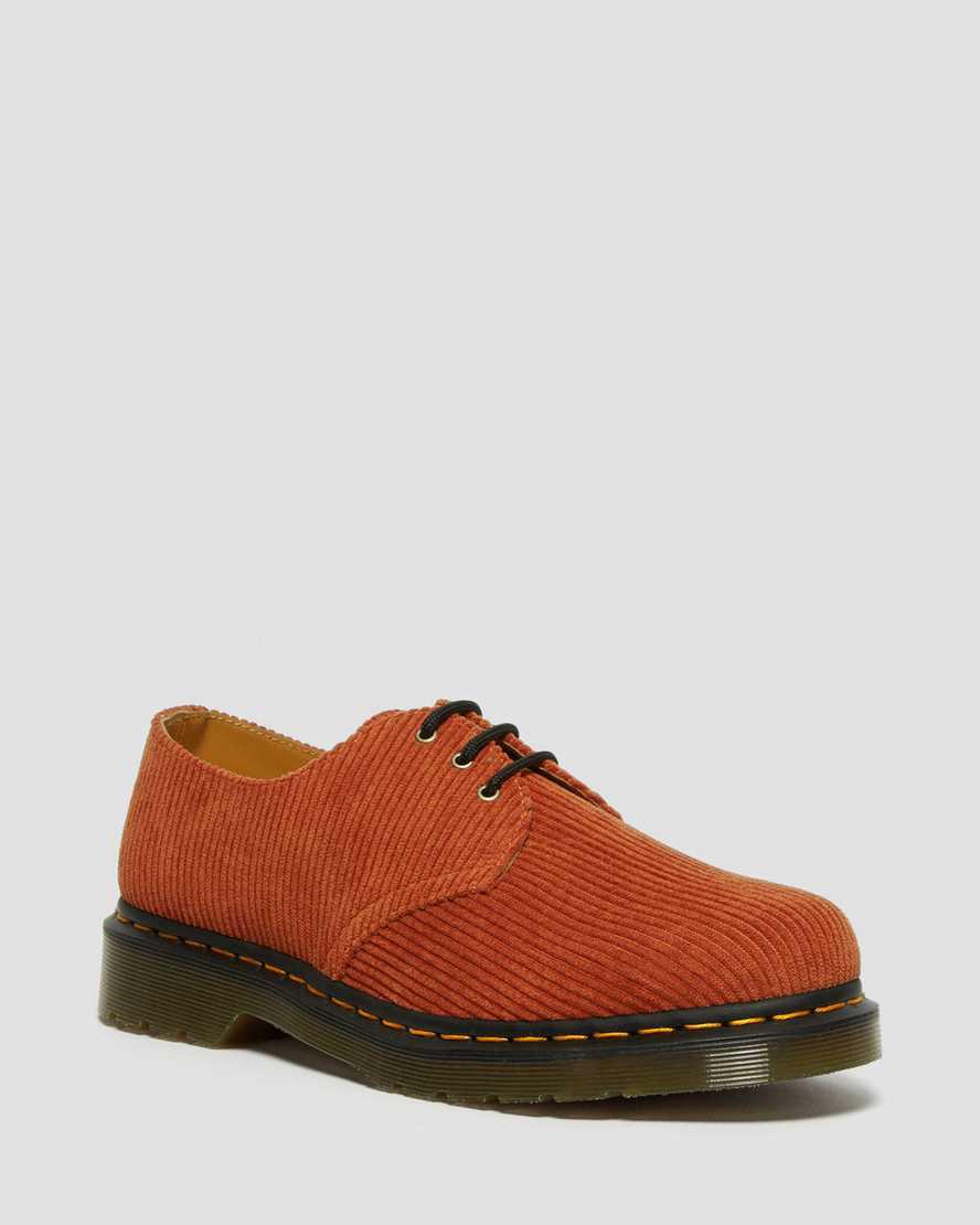 Dr Martens 1461 Corduroy Erkek Oxford Ayakkabı Turuncu Türkiye | 21589-EXOA