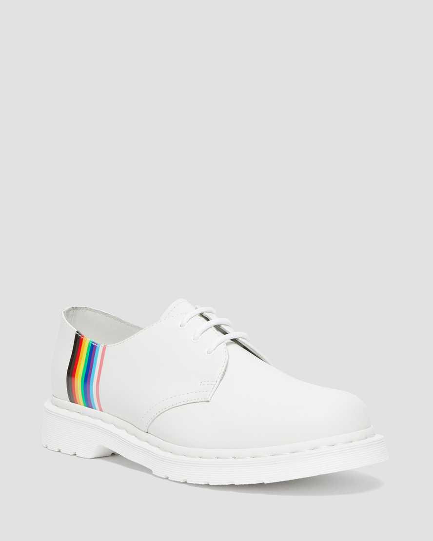 Dr Martens 1461 For Pride Smooth Deri Erkek Oxford Ayakkabı Beyaz Türkiye | 03519-FVTM