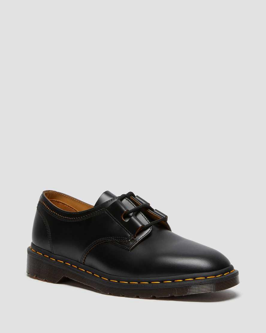 Dr Martens 1461 Ghillie Deri Erkek Oxford Ayakkabı Siyah Türkiye | 49130-VXZB