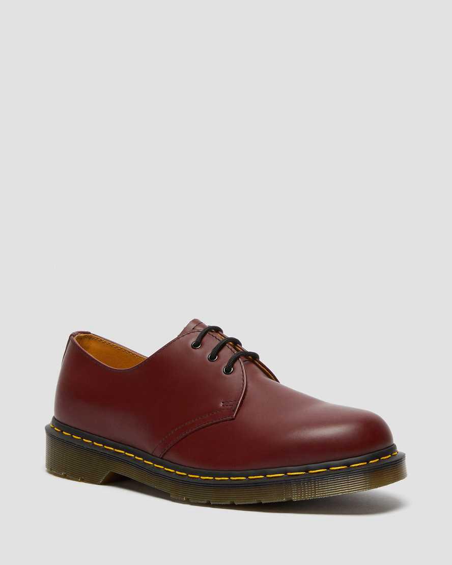 Dr Martens 1461 Smooth Deri Erkek Oxford Ayakkabı Kırmızı Türkiye | 34201-ZFGT