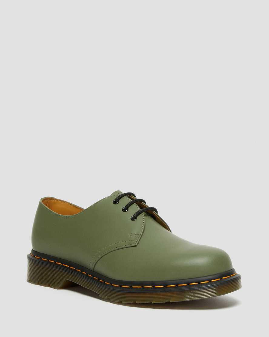 Dr Martens 1461 Smooth Deri Erkek Oxford Ayakkabı Haki Yeşil Türkiye | 75092-NDMH