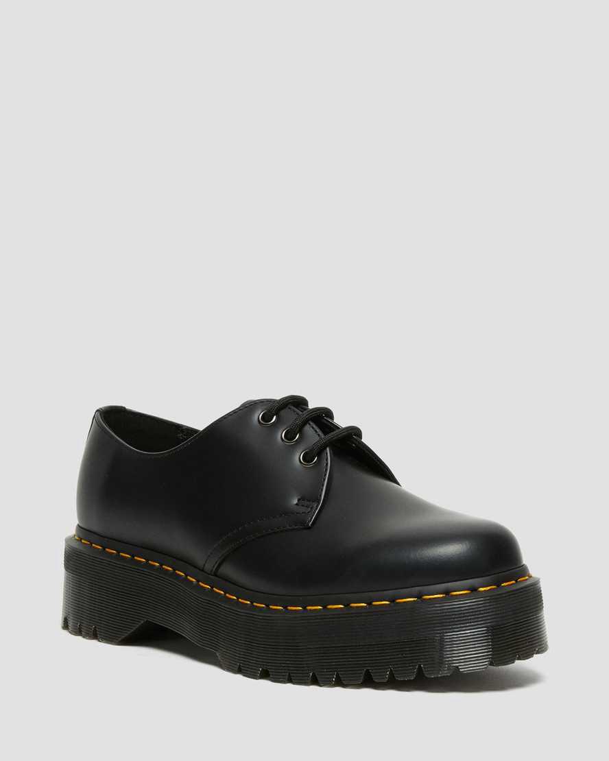 Dr Martens 1461 Smooth Deri Erkek Platform Ayakkabı Siyah Türkiye | 08172-IMPO