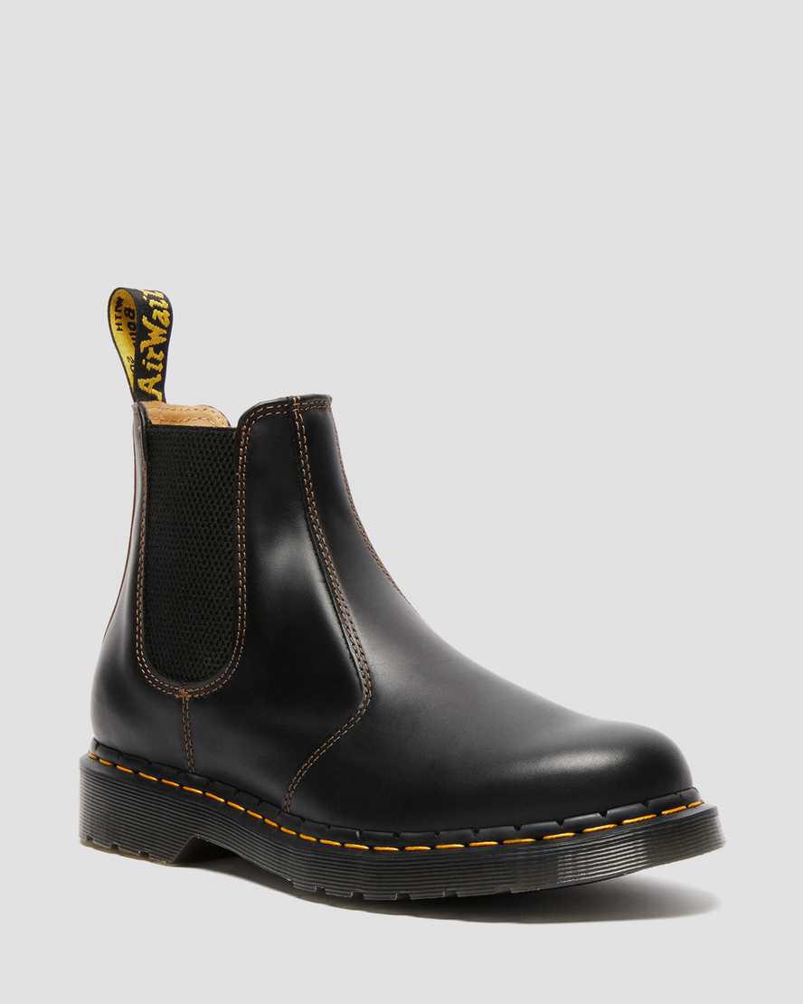 Dr Martens 2976 Abruzzo Deri Chelsea Erkek Bilek Boy Bot Black/Brown Abruzzo Wp Türkiye | 76190-PWUM