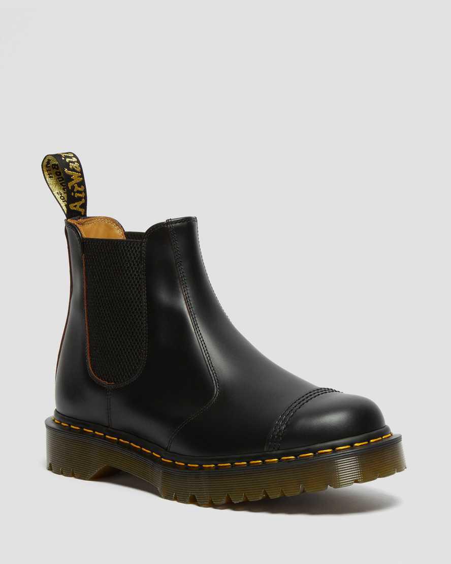 Dr Martens 2976 Bex Made in England Burunlu Cap Chelsea Erkek Bilek Boy Bot Siyah Türkiye | 73419-HSCO