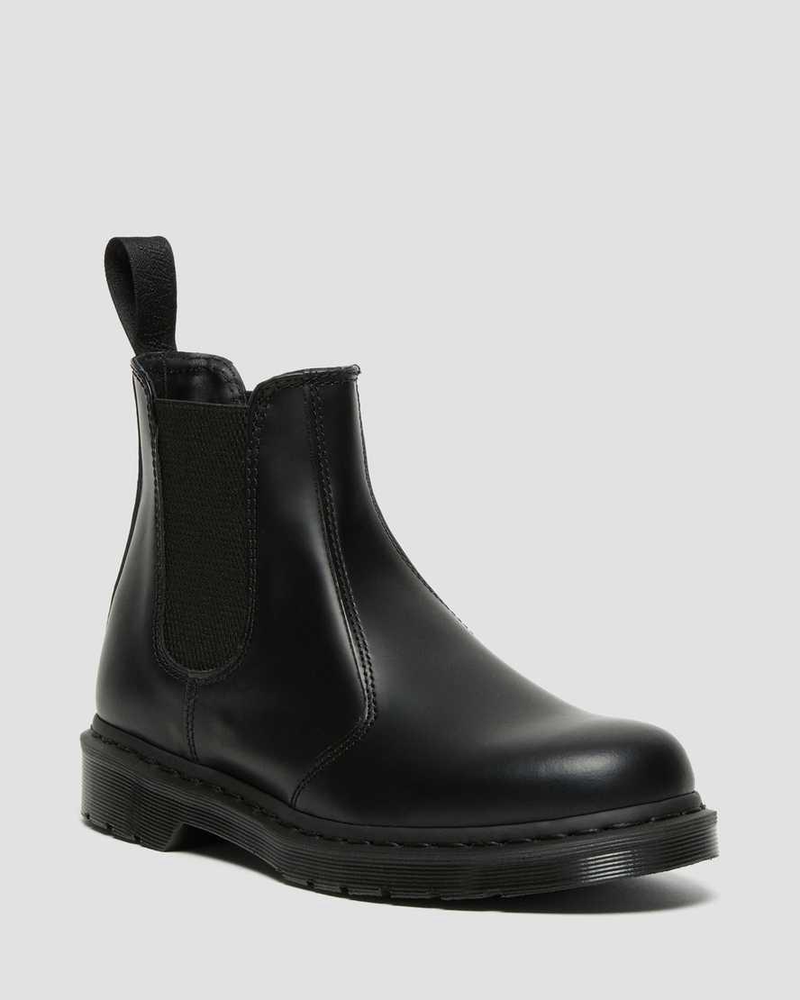 Dr Martens 2976 Mono Smooth Deri Chelsea Erkek Bilek Boy Bot Siyah Türkiye | 90643-SHGT