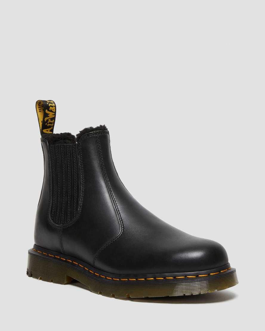 Dr Martens 2976 Wintergrip Deri Chelsea Erkek Originals Boots Siyah Türkiye | 54837-RISD