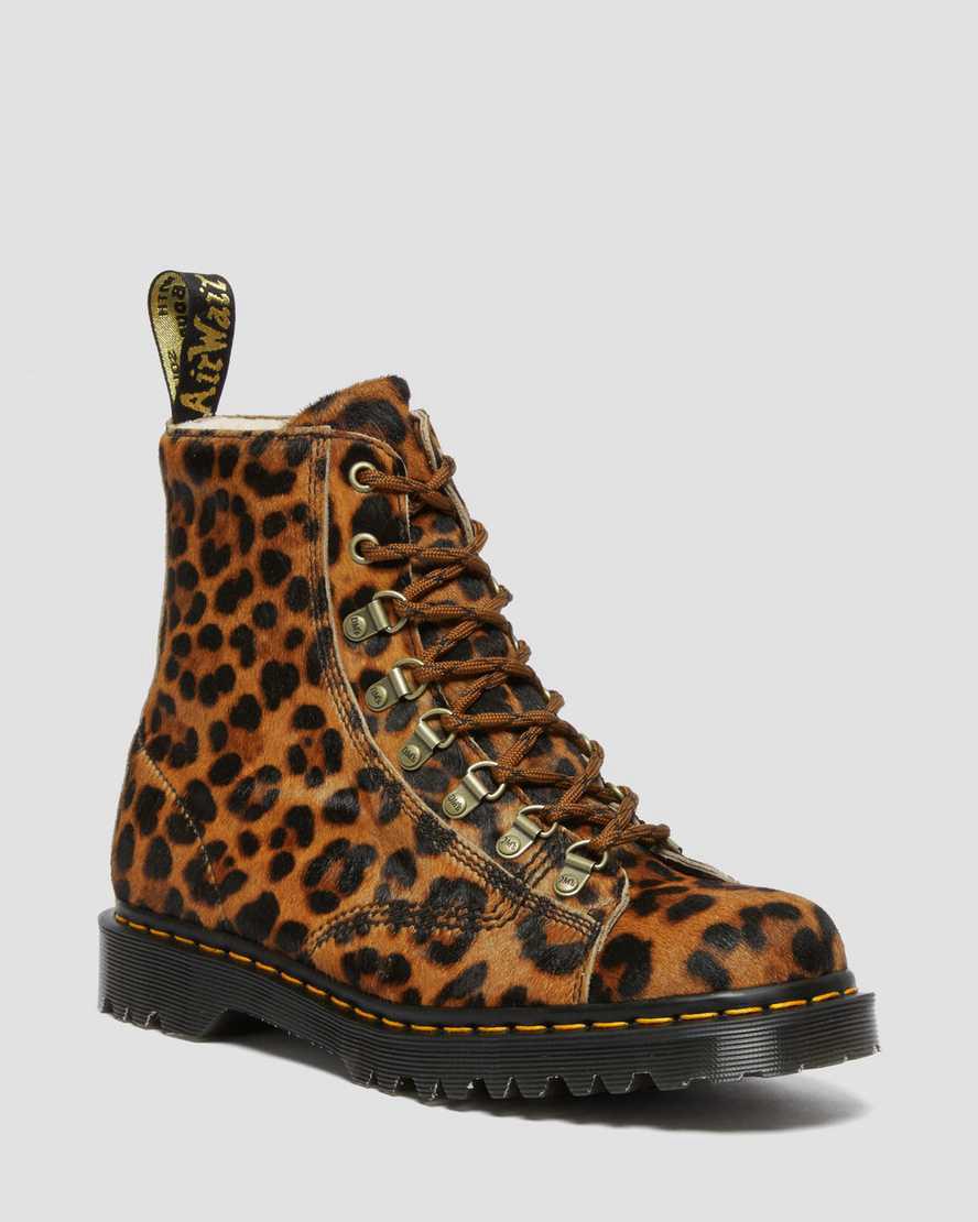 Dr Martens Barton Made in England Leopard Kadın Bilek Boy Bot Renkli Türkiye | 10438-SKFB