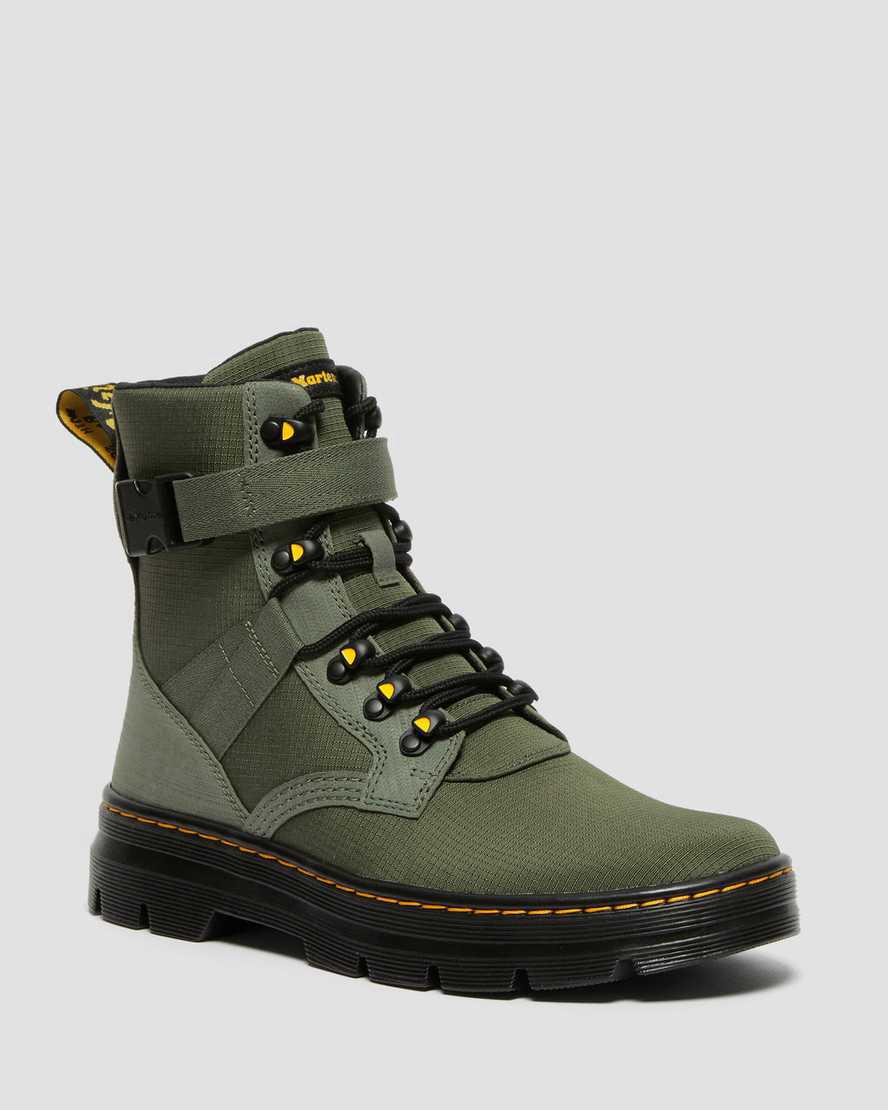 Dr Martens Combs Tech II Poly Erkek Bilek Boy Bot Haki Yeşil Türkiye | 91578-KWZR