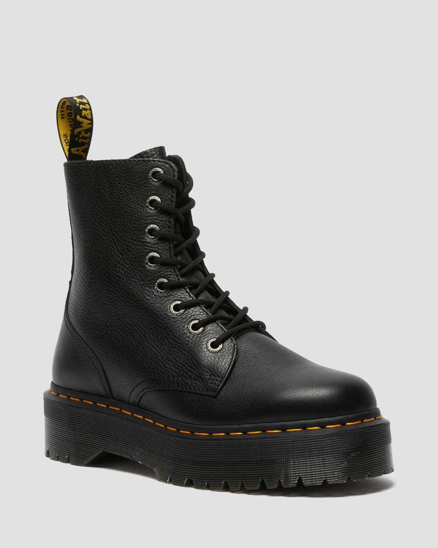 Dr Martens Jadon Boot III Pisa Deri Erkek Kalın Taban Bot Siyah Türkiye | 27351-IMFW