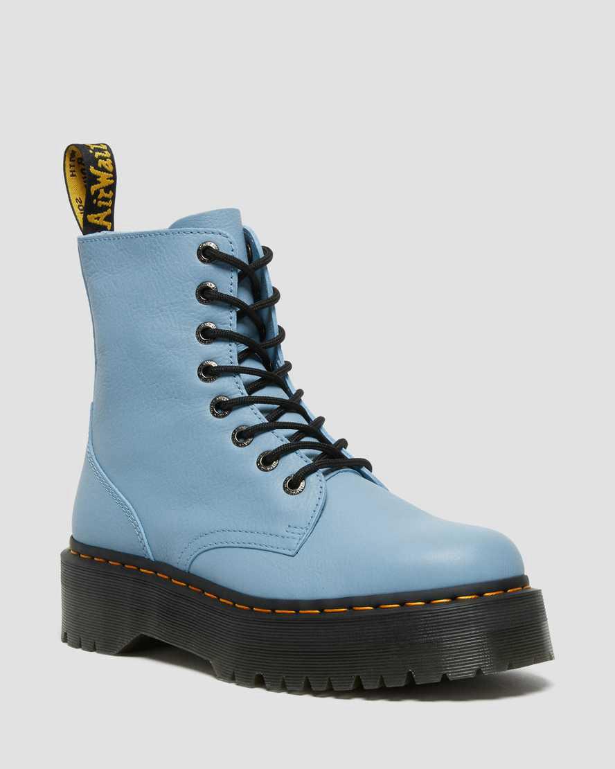 Dr Martens Jadon Boot III Pisa Deri Erkek Kalın Taban Bot Mavi Türkiye | 49235-OZGK