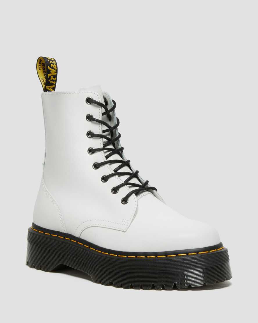 Dr Martens Jadon Türkiye | Platform Official Erkek Bilek Boy Bot Beyaz Türkiye | 76108-TIMU