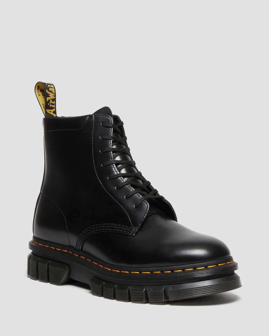 Dr Martens Rikard Smooth Deri Dantel Up Erkek Kalın Taban Bot Siyah Türkiye | 71206-KQRN