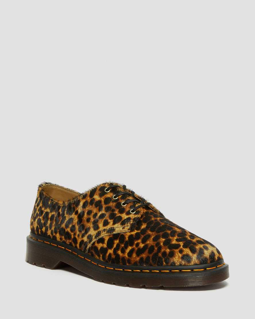 Dr Martens Smiths Hair On Leopard Print Elbise Erkek Oxford Ayakkabı Renkli Türkiye | 62471-ZNBA