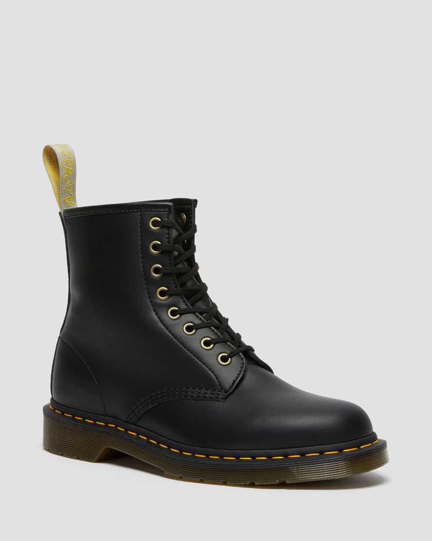 Dr Martens Vegan 1460 Felix Dantel Up Erkek Bilek Boy Bot Siyah Türkiye | 41985-NJPV