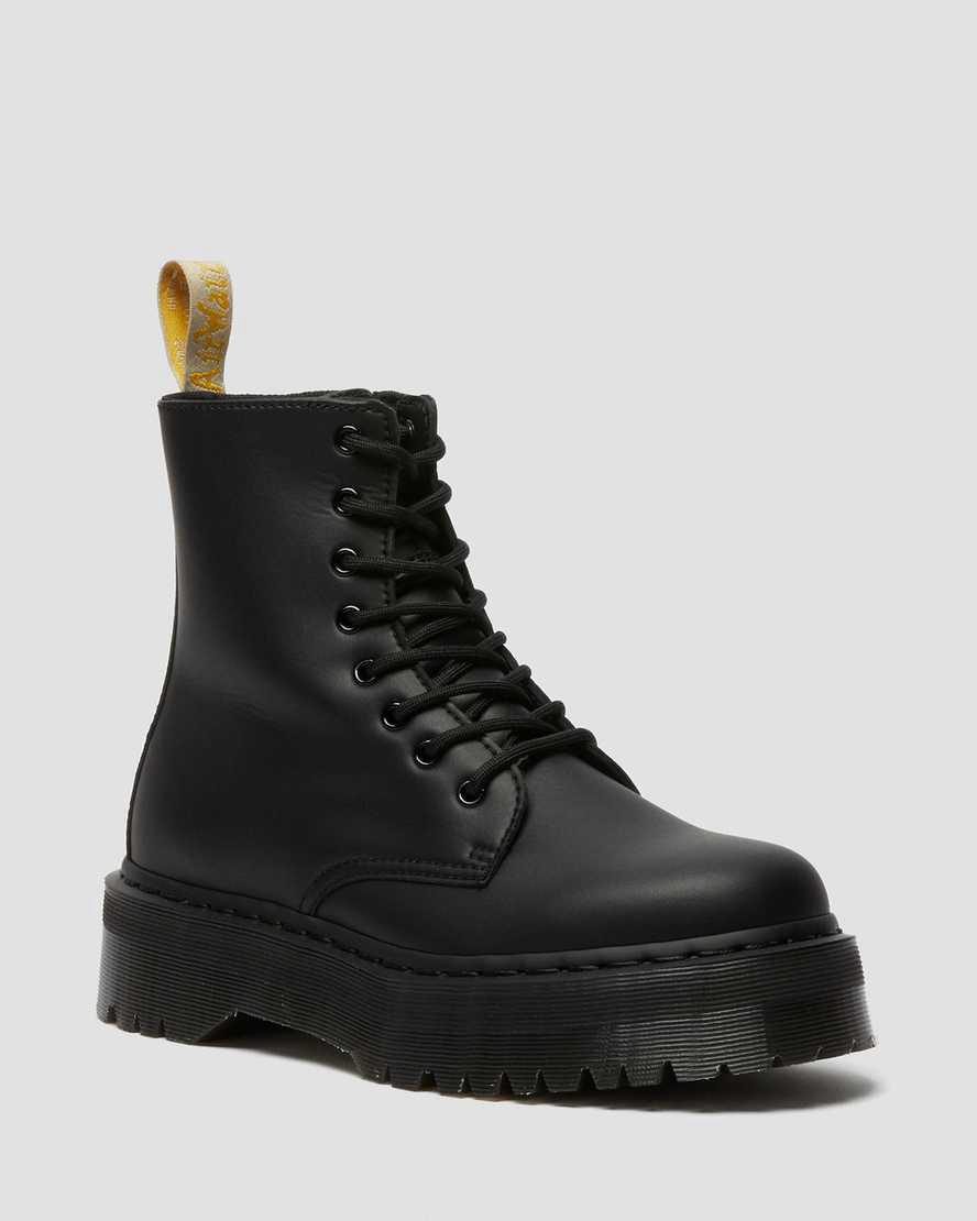 Dr Martens Vegan Jadon II Boot Mono Platforms Kadın Bilek Boy Bot Siyah Türkiye | 98756-JILQ