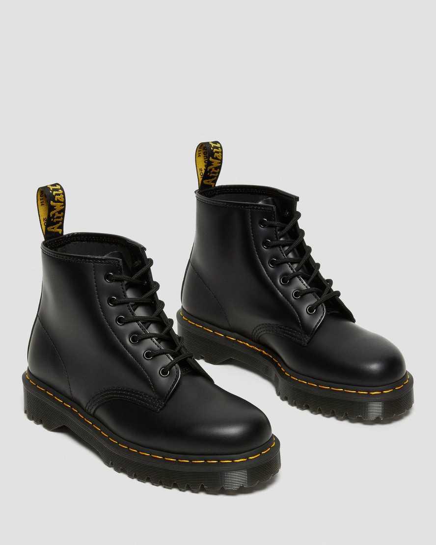 Dr Martens 101 Bex Smooth Deri Ankle Erkek Kalın Taban Bot Siyah  Türkiye |  16032-XWYI