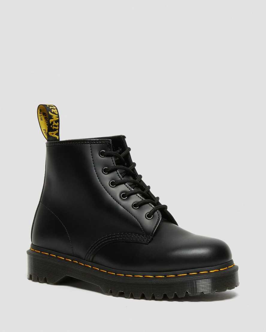 Dr Martens 101 Bex Smooth Deri Ankle Erkek Kalın Taban Bot Siyah  Türkiye |  16032-XWYI