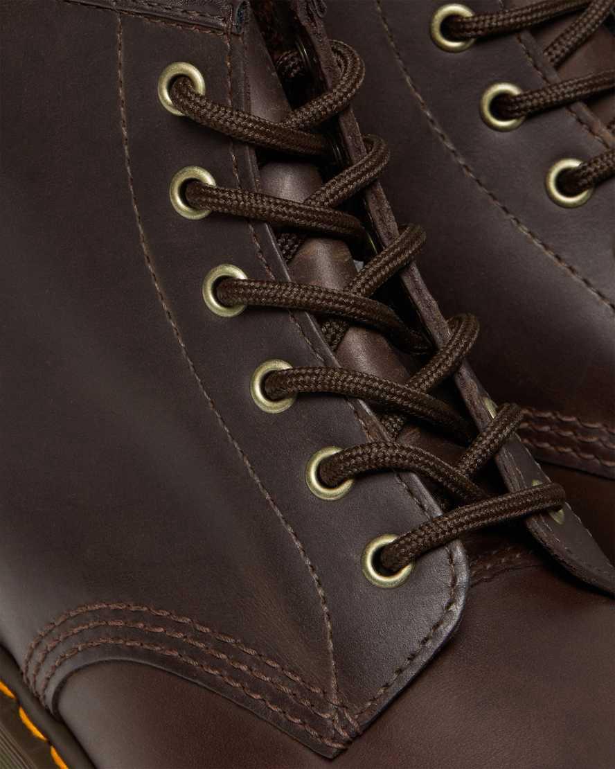 Dr Martens 101 Crazy Horse Deri Erkek Bilek Boy Bot Koyu Kahverengi  Türkiye |  70421-ZAOR