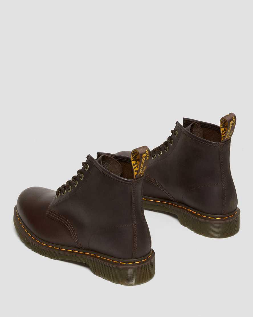 Dr Martens 101 Crazy Horse Deri Erkek Bilek Boy Bot Koyu Kahverengi  Türkiye |  70421-ZAOR