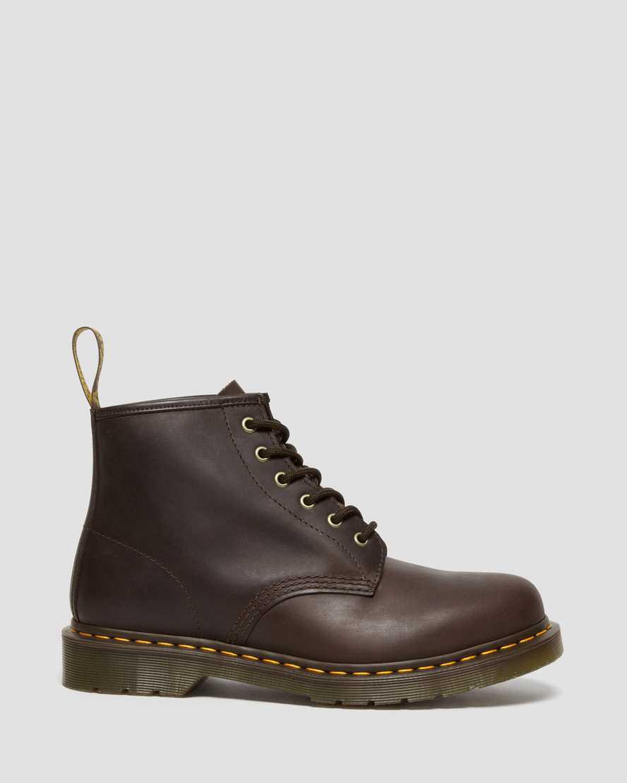 Dr Martens 101 Crazy Horse Deri Erkek Bilek Boy Bot Koyu Kahverengi  Türkiye |  70421-ZAOR