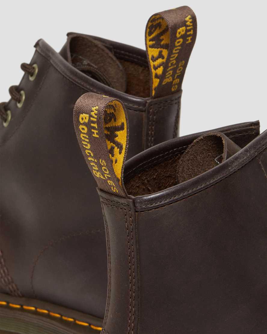 Dr Martens 101 Crazy Horse Deri Erkek Bilek Boy Bot Koyu Kahverengi  Türkiye |  70421-ZAOR