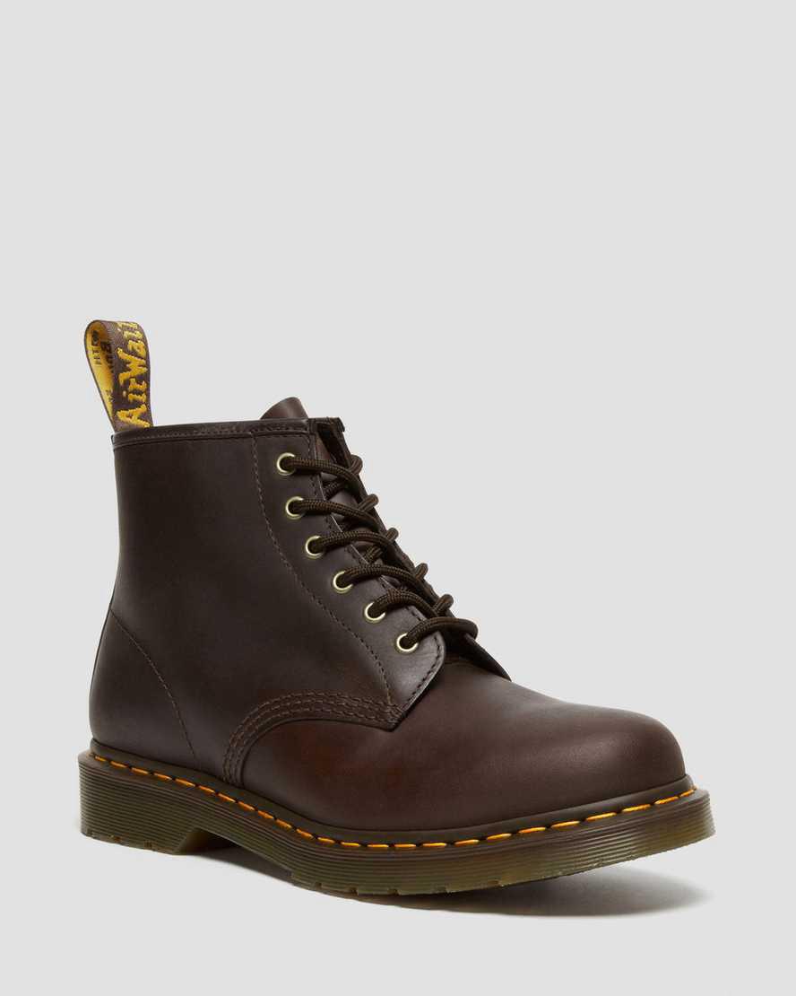 Dr Martens 101 Crazy Horse Deri Erkek Bilek Boy Bot Koyu Kahverengi  Türkiye |  70421-ZAOR