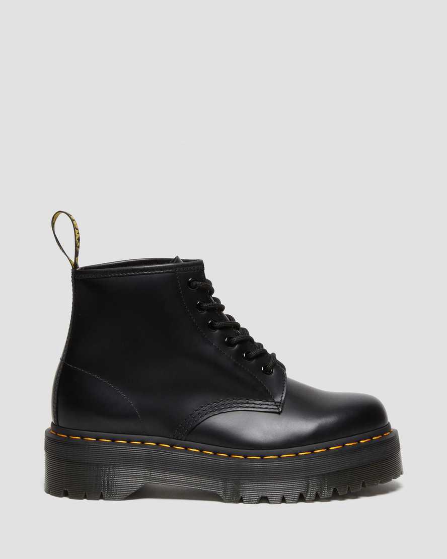 Dr Martens 101 Smooth Deri Ankle Erkek Kalın Taban Bot Siyah  Türkiye |  05246-BCFL