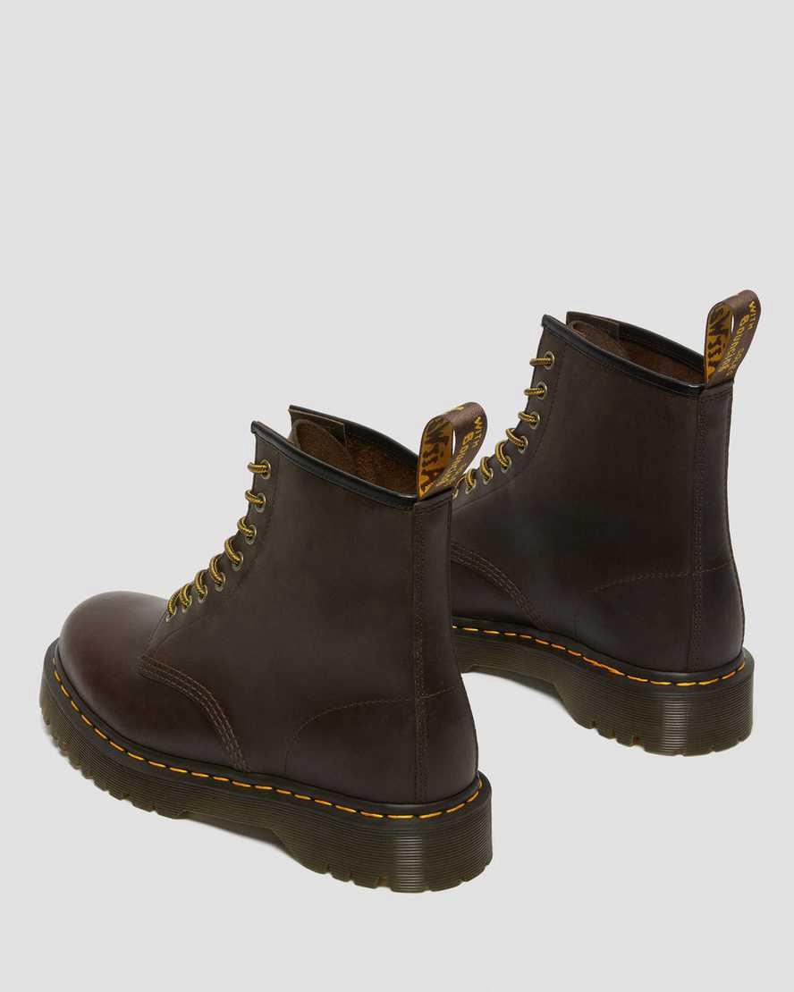 Dr Martens 1460 Bex Crazy Horse Deri Dantel Up Erkek Kalın Taban Bot Koyu Kahverengi  Türkiye |  08641-CTDW