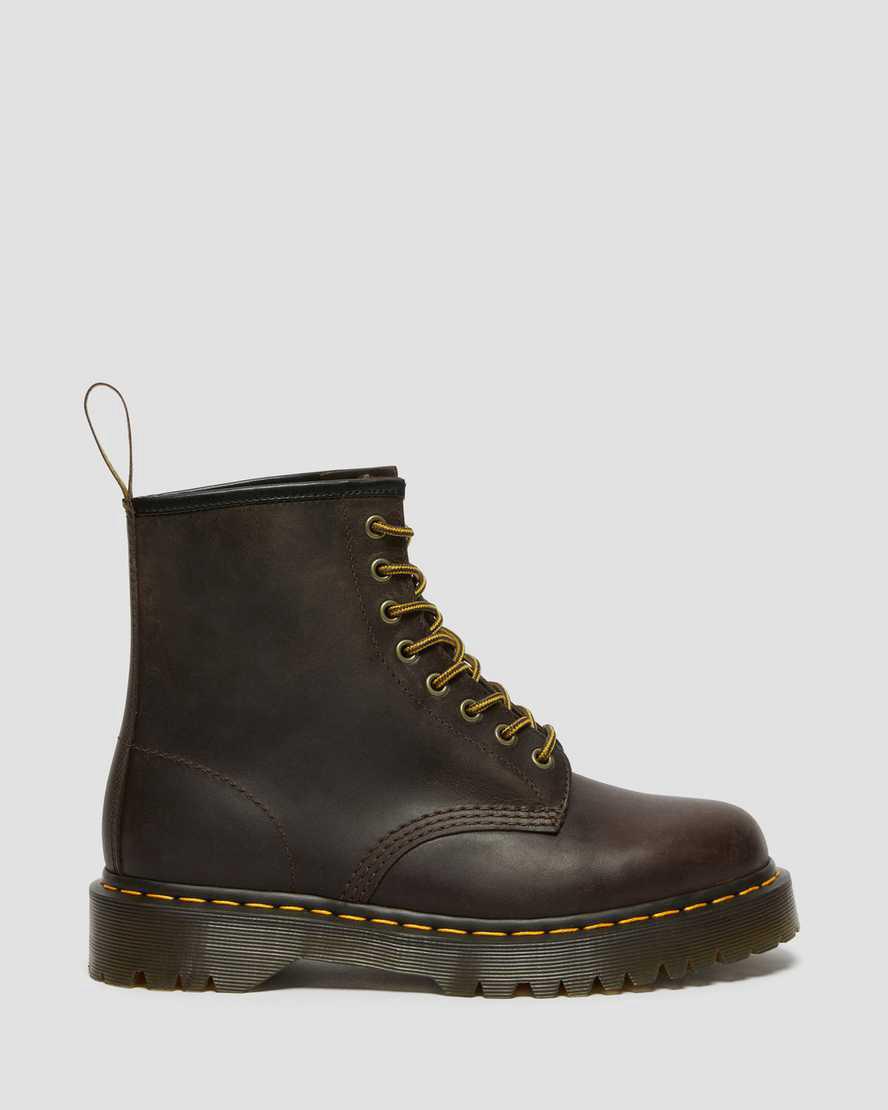 Dr Martens 1460 Bex Crazy Horse Deri Dantel Up Erkek Kalın Taban Bot Koyu Kahverengi  Türkiye |  08641-CTDW