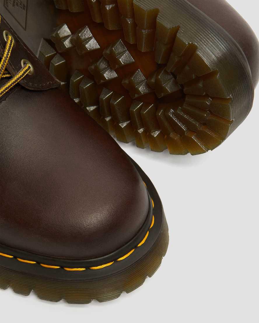 Dr Martens 1460 Bex Crazy Horse Deri Dantel Up Erkek Kalın Taban Bot Koyu Kahverengi  Türkiye |  08641-CTDW