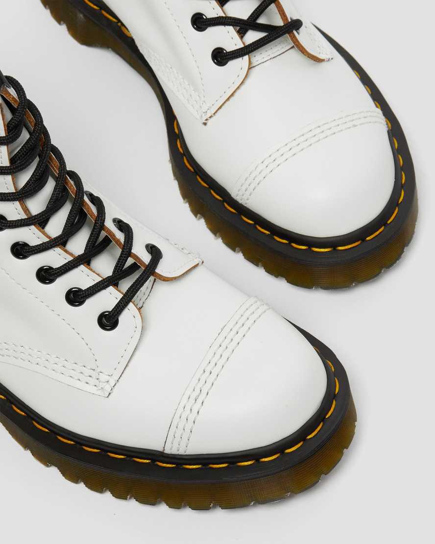 Dr Martens 1460 Bex Made in England Burunlu Cap Dantel Up Erkek Bilek Boy Bot Beyaz  Türkiye |  01675-OZYV