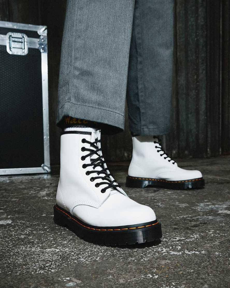 Dr Martens 1460 Bex Smooth Deri Platform Erkek Bağcıklı Bot Beyaz  Türkiye |  17035-JMYE