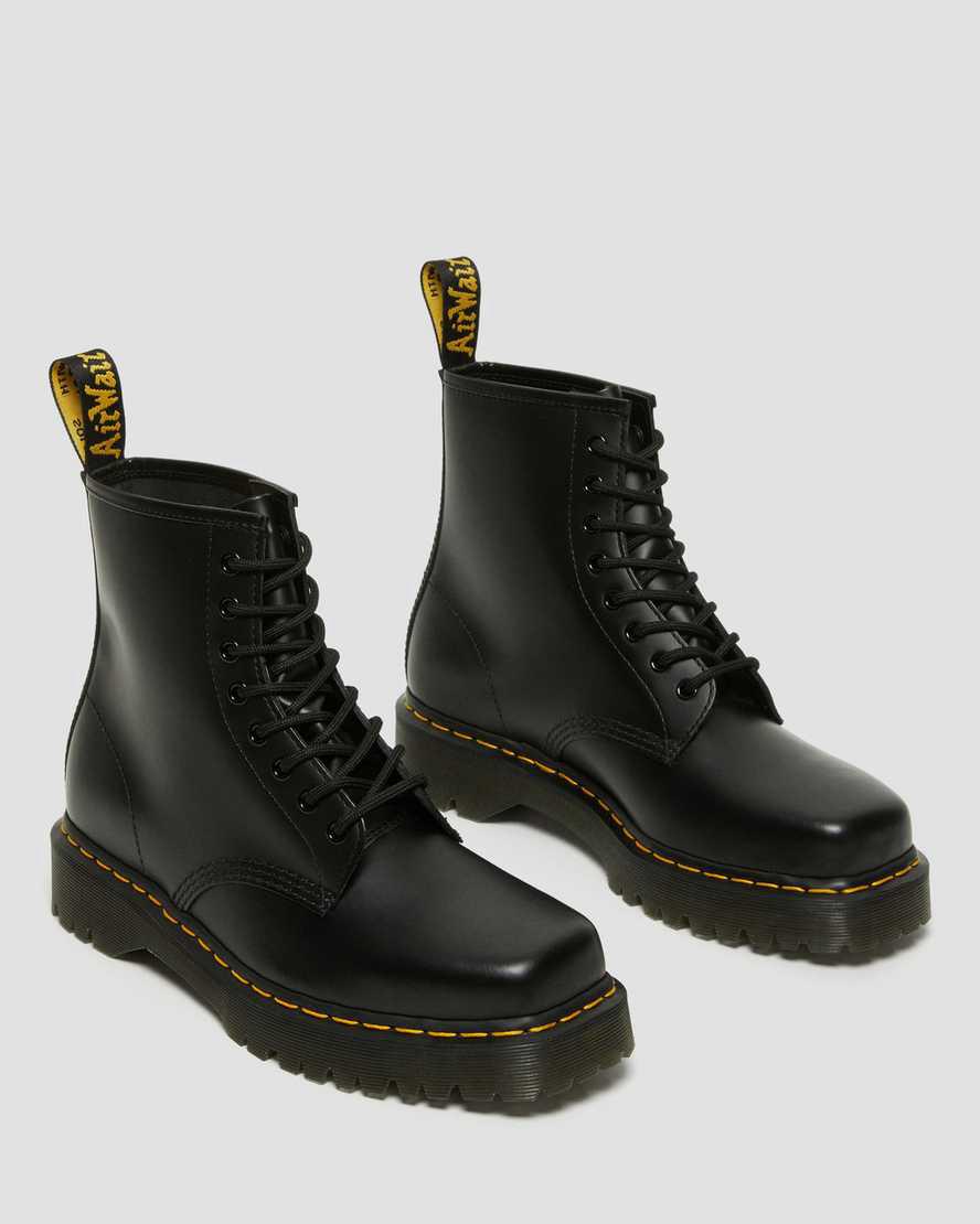 Dr Martens 1460 Bex Squared Burunlu Deri Dantel Up Kadın Bilek Boy Bot Siyah  Türkiye |  81596-KCTA