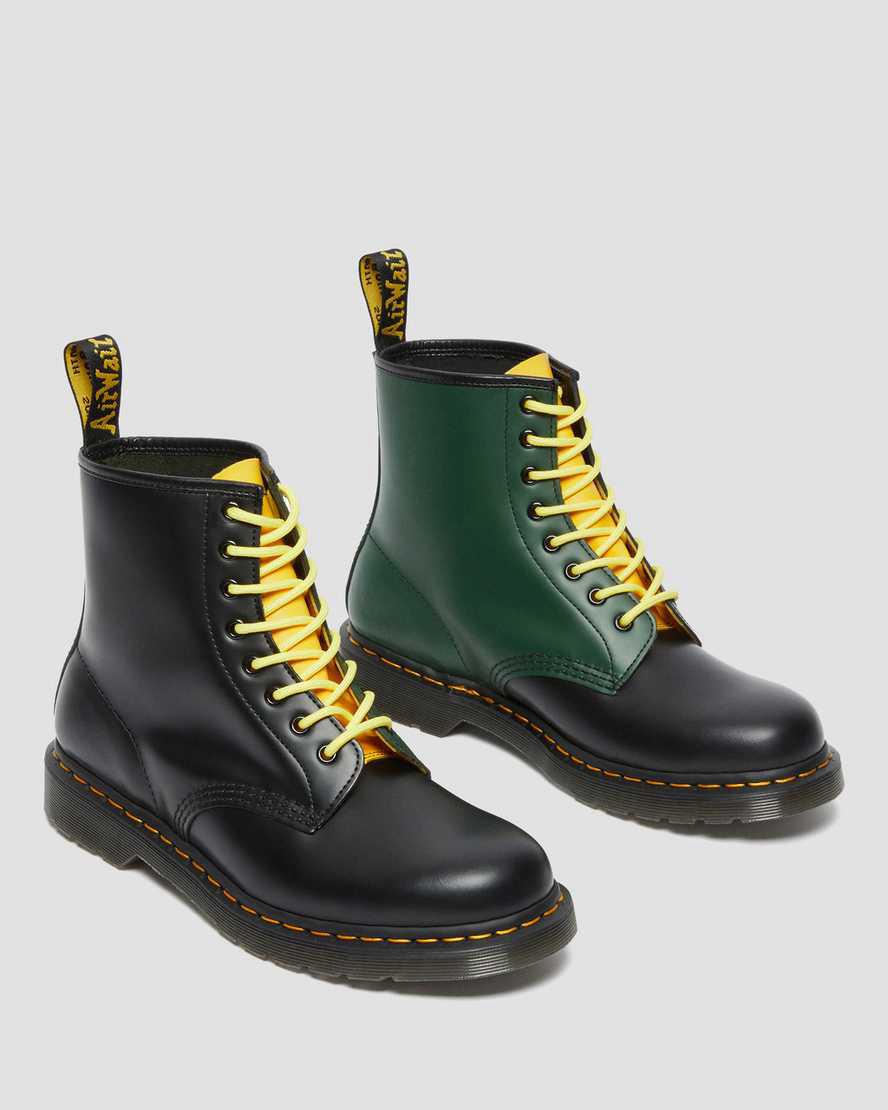 Dr Martens 1460 Contrast Smooth Deri Dantel Up Kadın Bilek Boy Bot Siyah  Türkiye |  45210-HMBJ