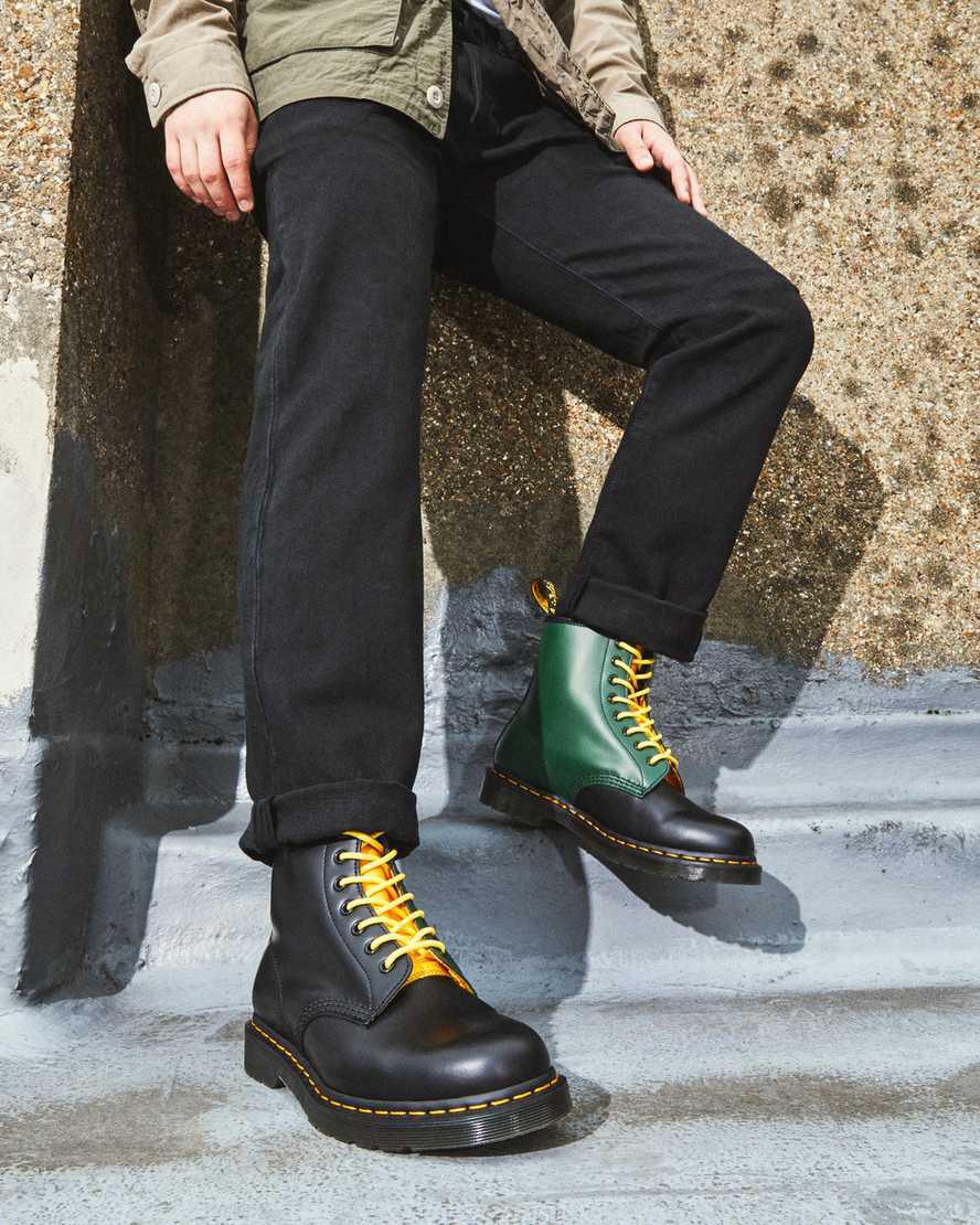 Dr Martens 1460 Contrast Smooth Deri Erkek Bağcıklı Bot Siyah  Türkiye |  83146-BQDN